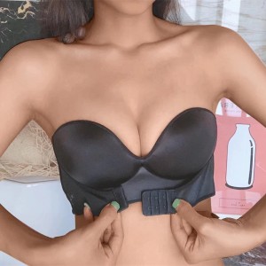Front Closure Sexy Push Up Bra Women Invisible Bras Underwear Lingerie for Female Brassiere Strapless Seamless Bralette ABC Cup